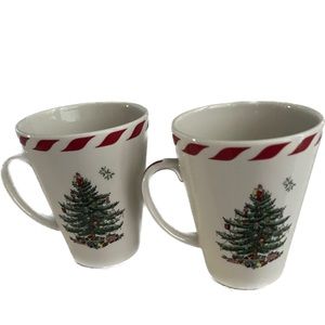 Spode Christmas tree mugs